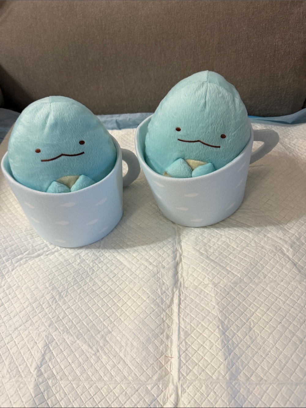 San-x Dino cup plush toy bundle